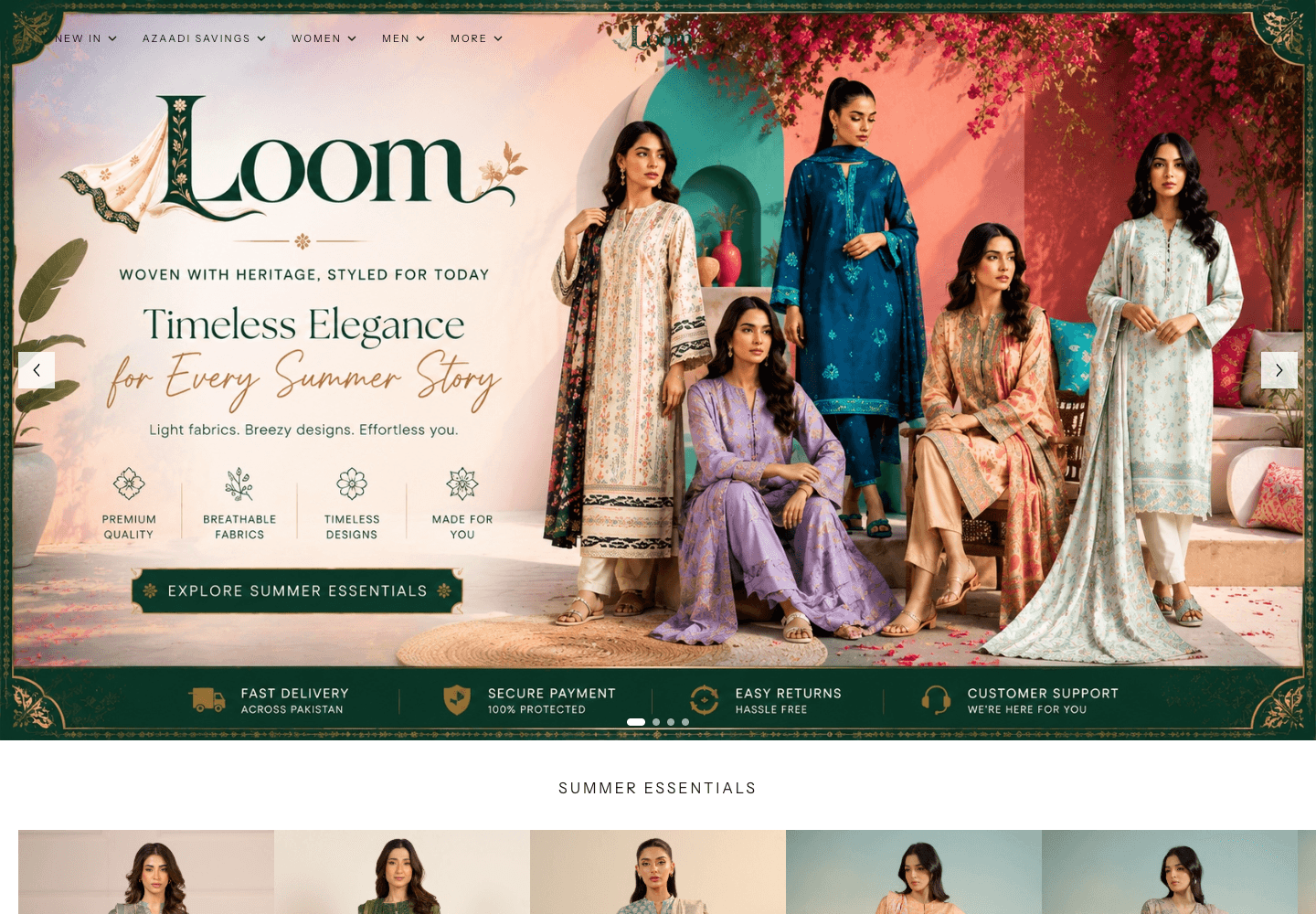 Loom SalesGround demo storefront